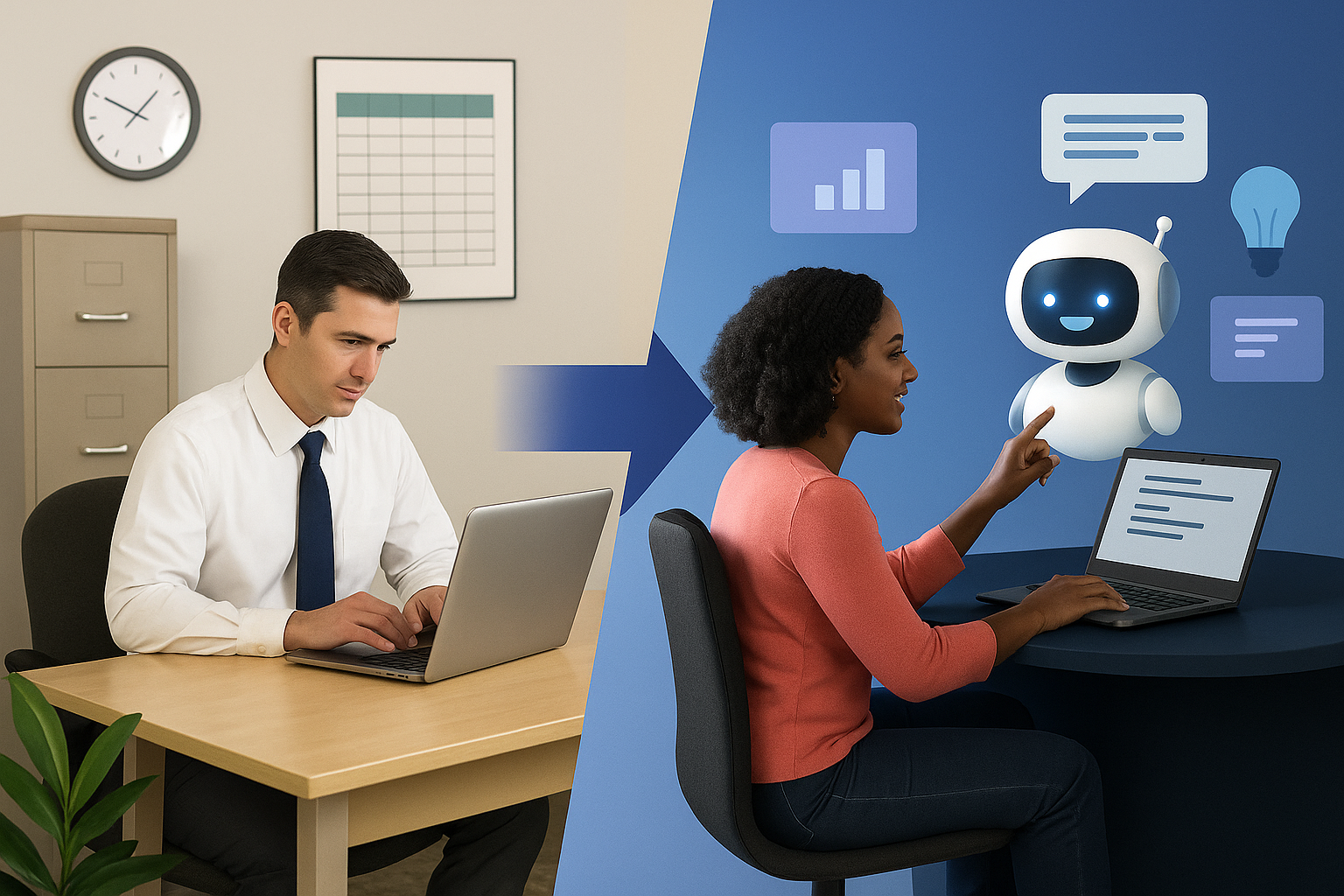DE LA OFICINA TRACICIONAL A LA OFICINA AUMENTADA: DEL EXCEL AL COPILOTO Y LAS HABILIDADES QUE MARCARÁN LA DIFERENCIA